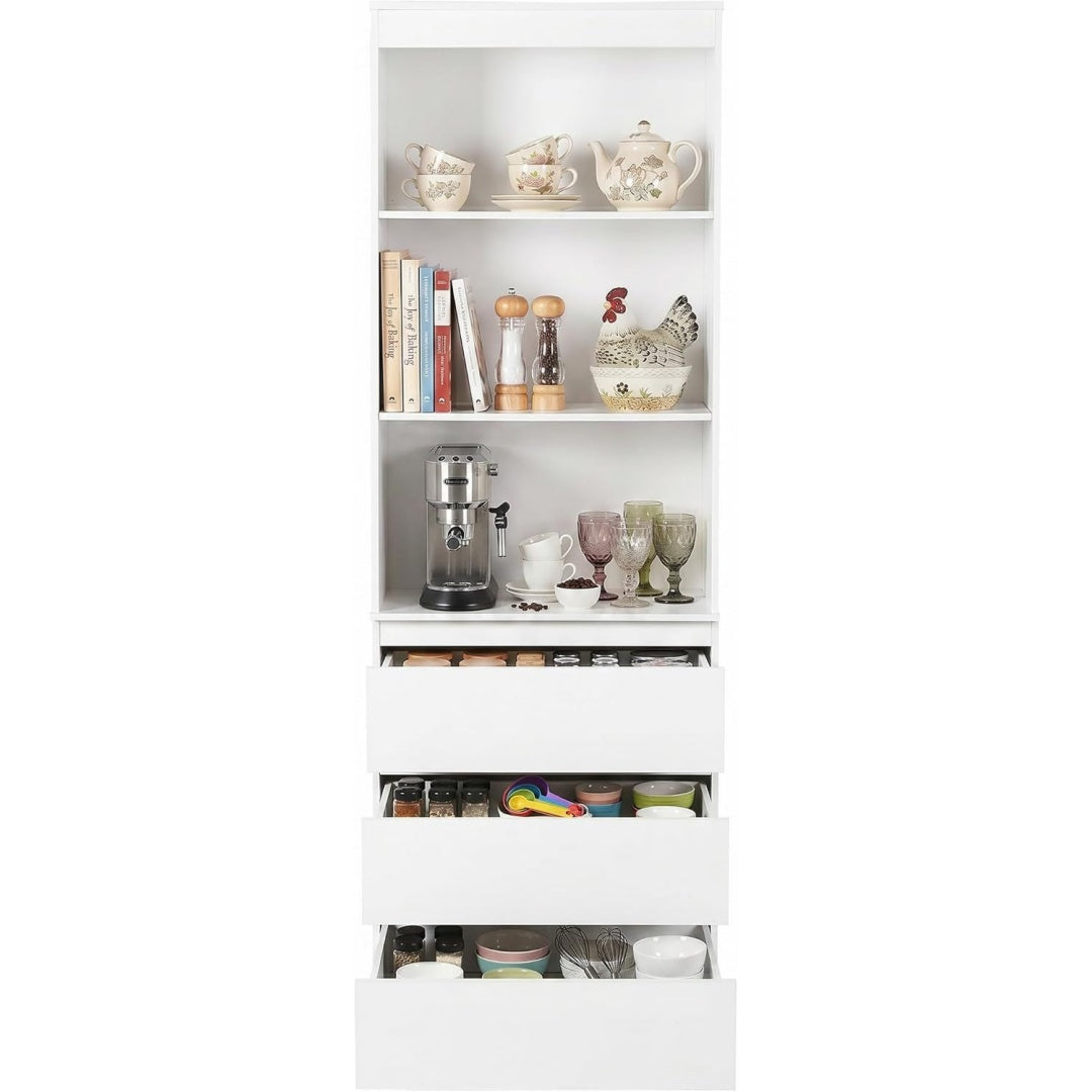 Buffet finition gris clair structure metallique