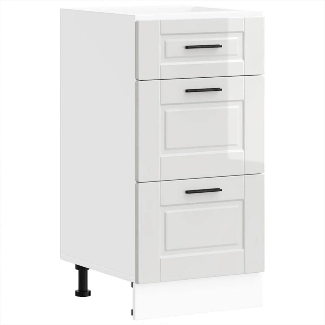 Buffet gris clair finition bois d'ingenierie