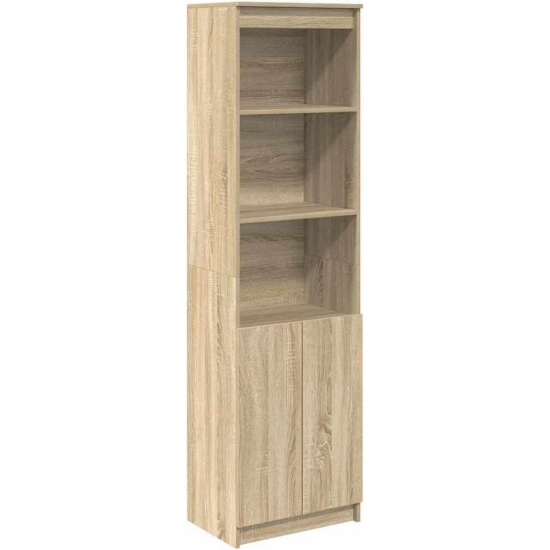 Buffet marron bois ingenierie 50 cm, rangement esprit fermier