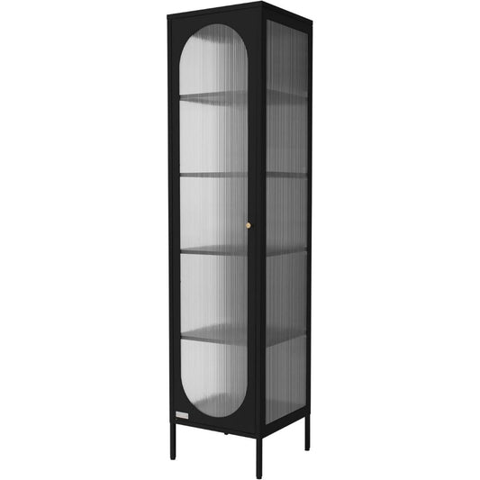 Vitrine gris, 42 x 175 x 40 cm metal style industriel