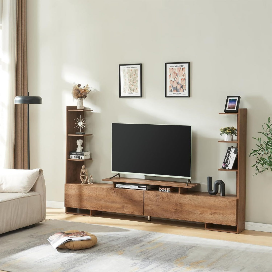 Magnifique support sur pied gris clair style scandinave en MDF