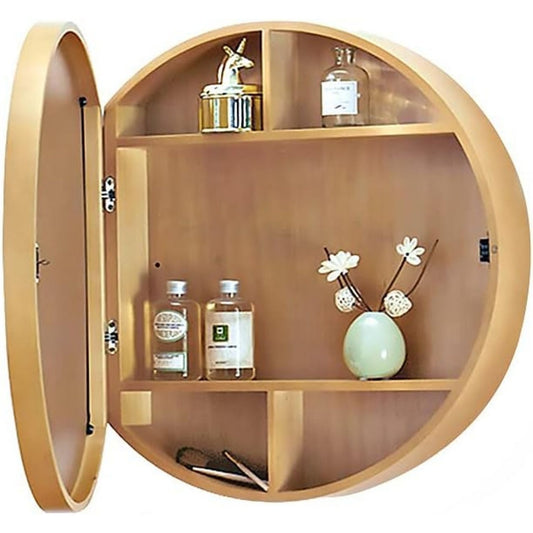 Intemporel, armoire a miroir marron en bois