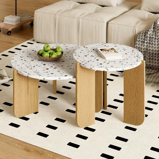 En MDF table basse creme style classique