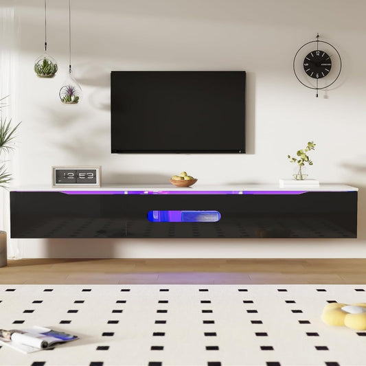 Meuble TV gris clair MDF 180 cm, rangement design moderne