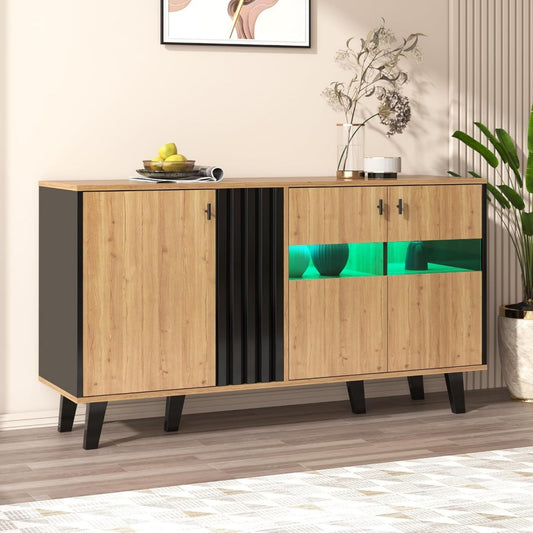 Contemporaine commode 140 cm de large creme