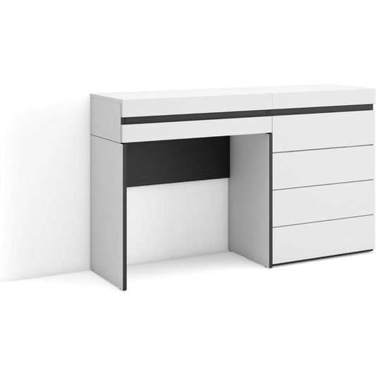 Commode moderne gris clair 127 x 35 x 75 cm