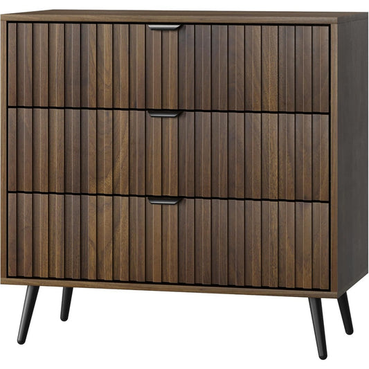 Commode marron 3 tiroirs moderne