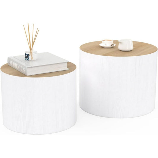 Bout de canape allure contemporaine gris clair