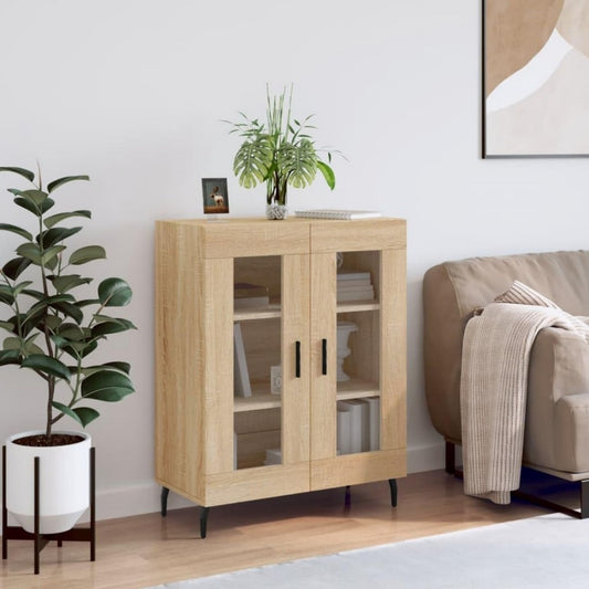 Buffet gris minimaliste clair 69.5 x 34 x 90 cm