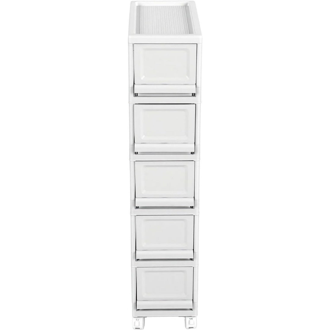 Chariot a tiroirs pratique gris clair