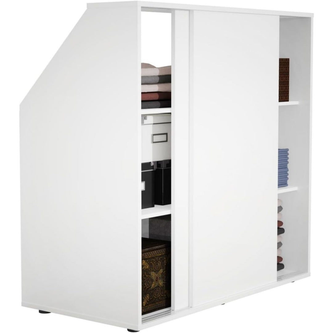 Armoire gris clair pour un rangement pratique