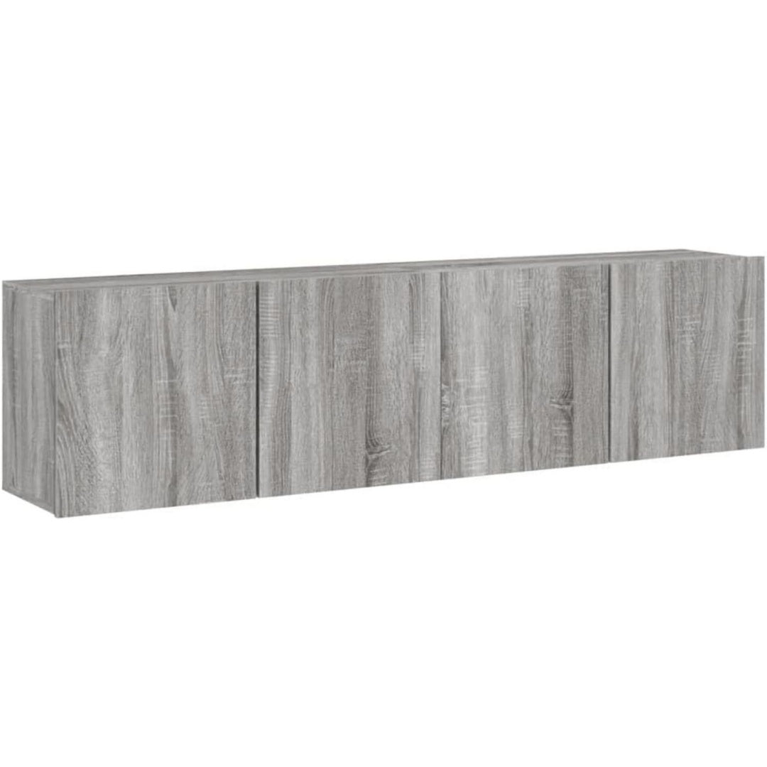 Meuble TV 80 x 30 x 41 cm gris de qualite