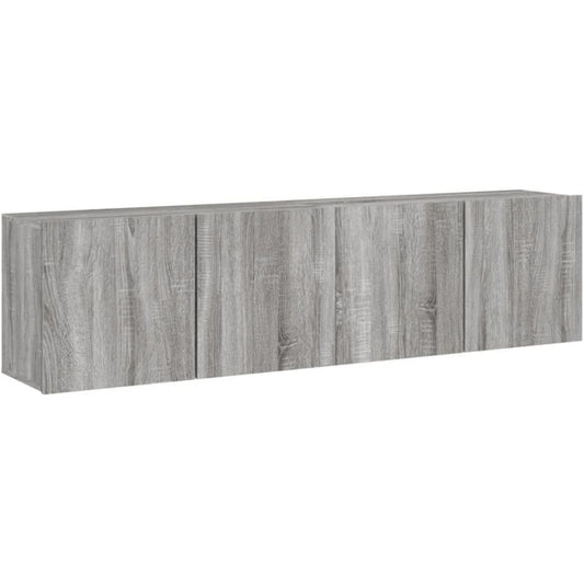 Meuble TV 80 x 30 x 41 cm gris de qualite