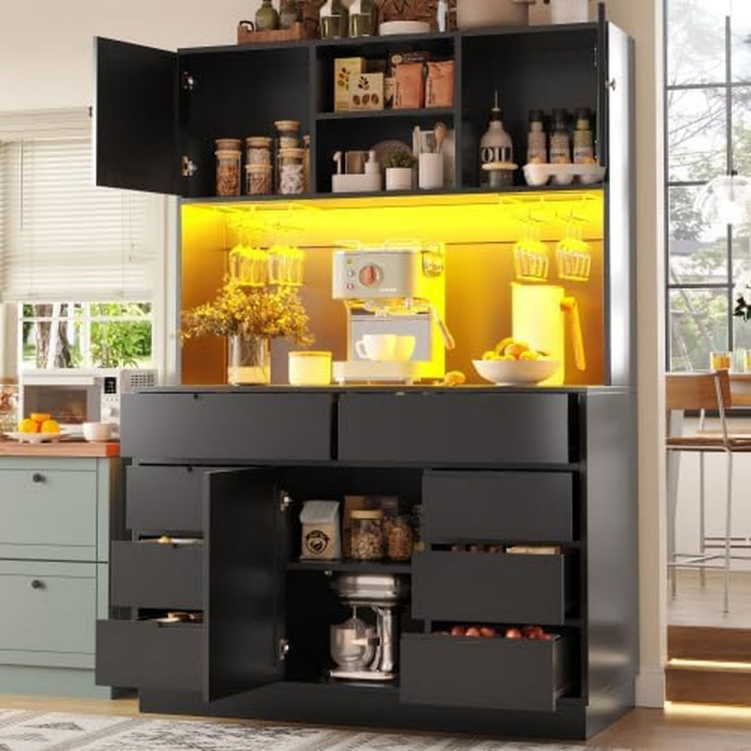 Buffet gain de place 183.5 cm de haut noir