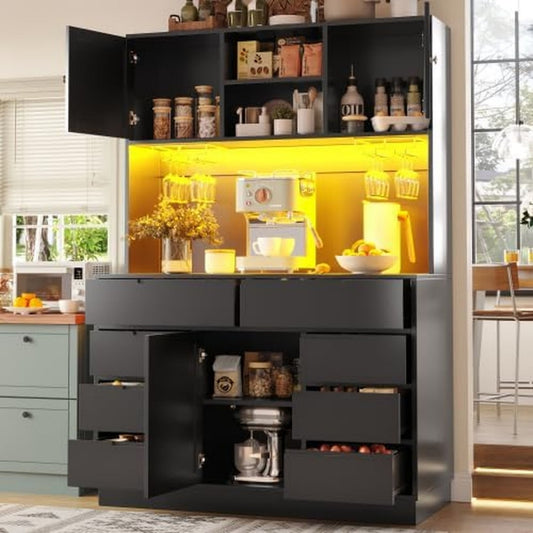 Buffet gain de place 183.5 cm de haut noir